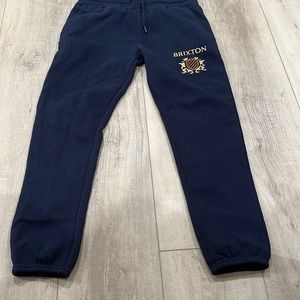 Brixton Men Medium Navy Blue Sweat Pants New With no Tags